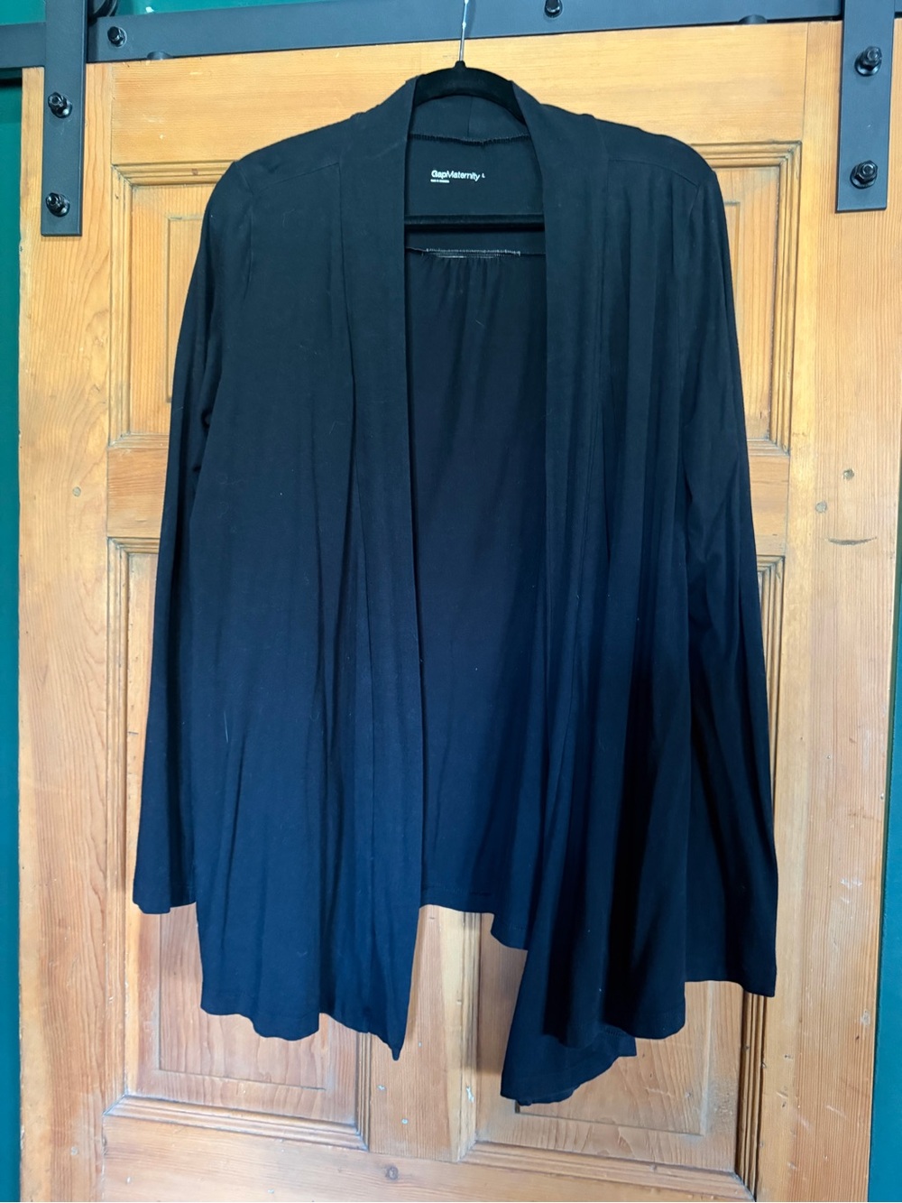 2/30$ Maternity Black Open-Front Women's Cardigan Sweater by GAP